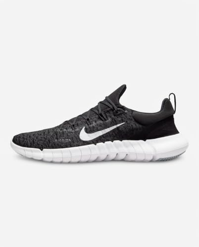 Nike Men's Free Rn 5,0 2021 Running Shoe, Black White Dk Smoke Grey, 11.5 US