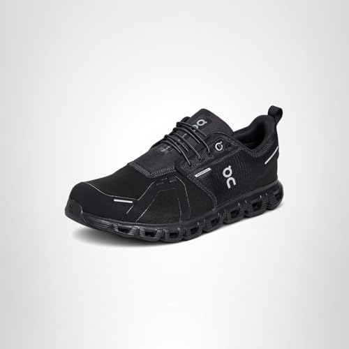 On Men's Cloud 6 WP Sneakers, Black/Black, 8.5 Medium US