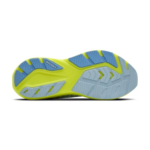 Brooks Women’s Ghost Amp Neutral Running Shoe - White/Blue/Nightlife - 8 Medium