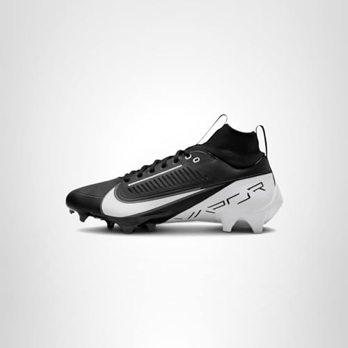 Nike Vapor Edge Pro 360 2 Men's Football Cleats (DA5456-001,Black/White-Black) Size 9.5