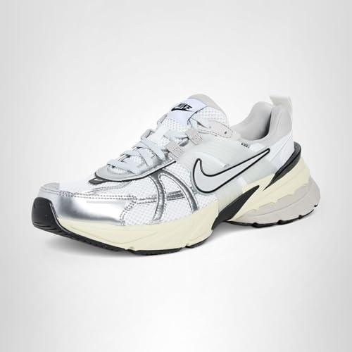 Nike Womens V2K Run Summit White/Metallic Silver 8.5 Medium