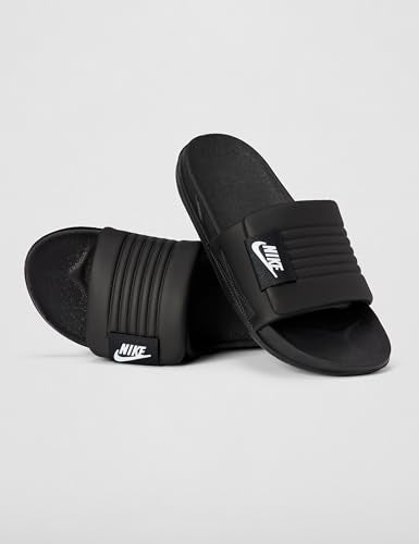 Nike Women's Offcourt Adjust Slides, Black/White-Black, 7