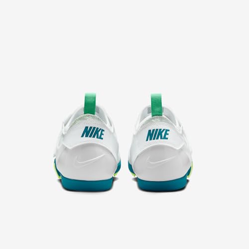 Nike Pole Vault Elite Track & Field Jumping Spikes (FZ9649-100, White/Barely Green/Electric Algae) Size 10.5