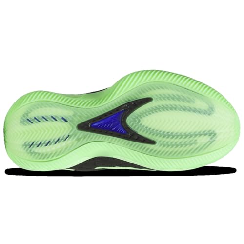 adidas Unisex Anthony Edwards 2 J Core blackLime Burst/Lucid Blue 5.5 US