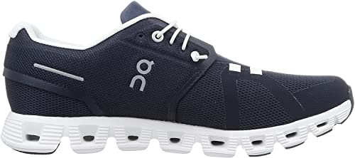 On Men's Cloud 5 Sneakers, Midnight/White, 8