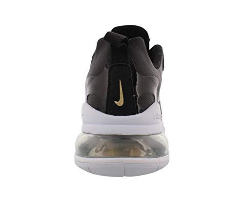 Nike Womens Air Max 270 React Running Trainers CT3426 Sneakers Shoes (UK 5 US 7.5 EU 38.5, Black Metallic Silver 001)