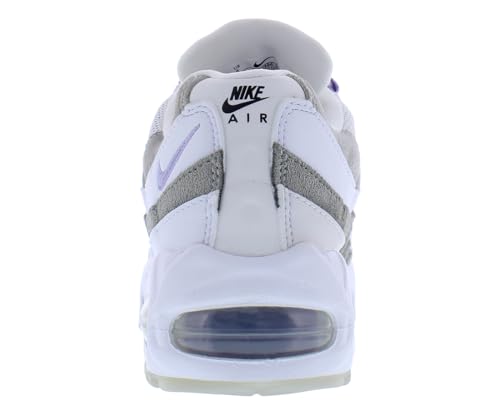 Nike Air Max 95 Womens Shoes Size 7, Color: Pure White/Hydrangeas/Light Graphite