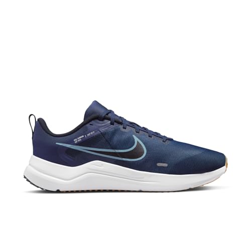 Nike Downshifter 12 Mens Running Trainers DD9293 Sneakers Shoes (UK 10 US 11 EU 45, Midnight Navy Worn Blue 400)