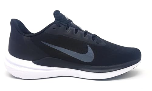 Nike Air Winflo 9, Men's Sneaker, Black White Dk Smoke Grey, 11 US