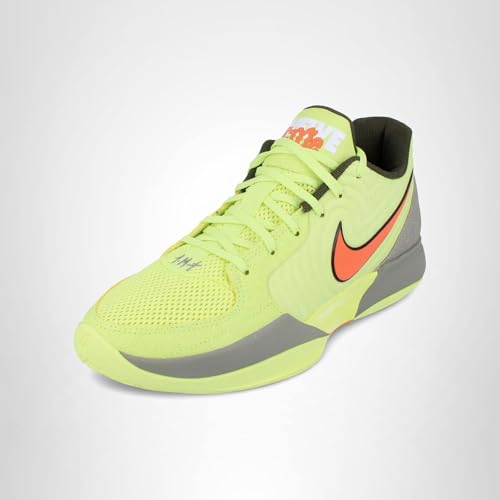 Ja 2 Basketball Shoes (FD7328-701, Light Lemon Twist/Light Army/Cargo Khaki/Total Orange) Size 12