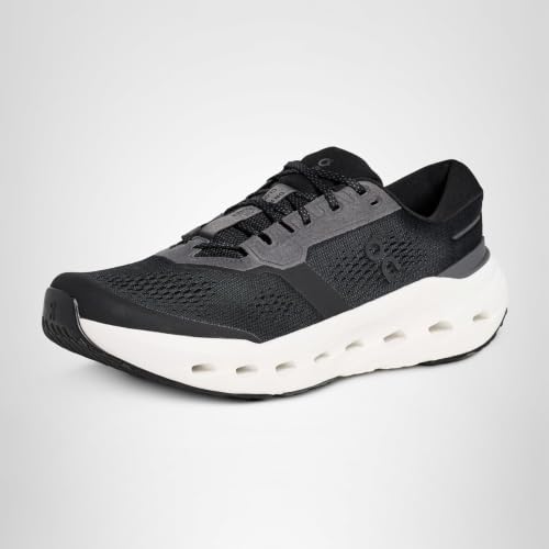 On Men's Cloudrunner 3 Sneakers, Black | Ivory, 9.5 Medium US