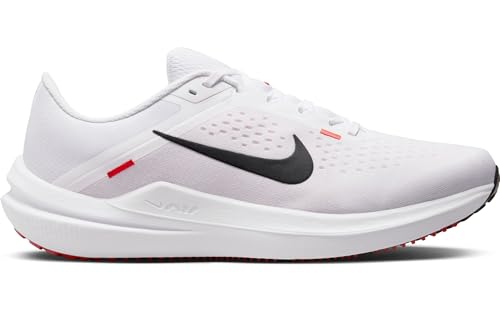 Nike Men's Air Winflo 10 Trainers, White Black Light Scarlet Red, 9 US