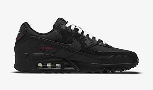 NIKE Air Max 90g Men's Golf Shoe, Black Sport Red White, 7.5 UK, Black Sport Red White, 8.5