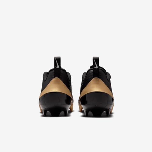 Nike Vapor Speed 3 Football Cleats (FB3303-003, Black/Metallic Gold/White) Size 7.5