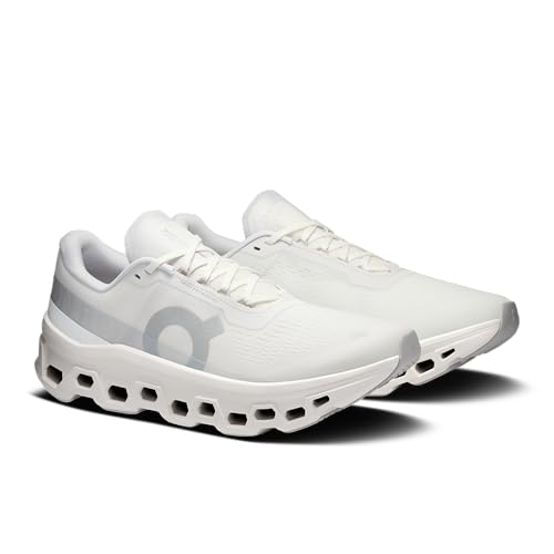 On Men's Cloudmonster 1 Sneakers, White/White, 10.5 Medium US