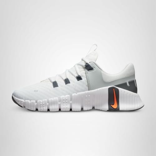 Nike Free Metcon 5 Mens Shoes Size 8.5, Color: Summit White/Bright Mandarin