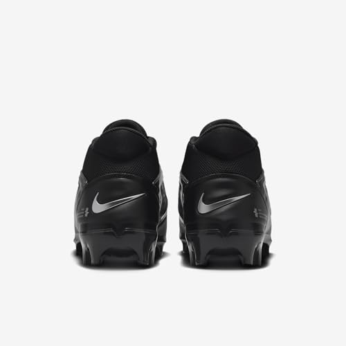 Nike Alpha Menace 4 Pro Football Cleats (FD7037-001, Black/Light Smoke Grey/White) Size 10.5