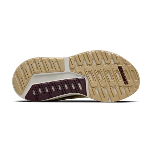 Brooks Women’s Ariel GTS 26 Supportive Running & Walking Shoe - Coconut/Sand/Potent Purple - 9 Wide