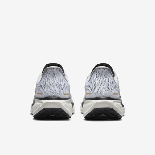 Nike Zoom Pegasus 41 Men's Road-Running Shoes (HQ3220-100, White/Metallic Gold/Light Smoke Grey/Black) Size 8