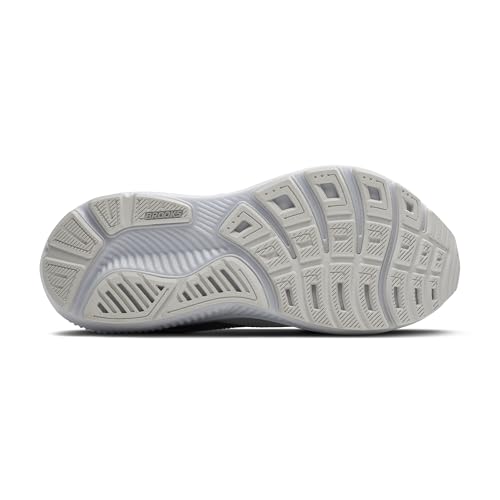 Brooks Women’s Ghost 17 Neutral Running Shoe - White/White/Grey - 8.5 Medium