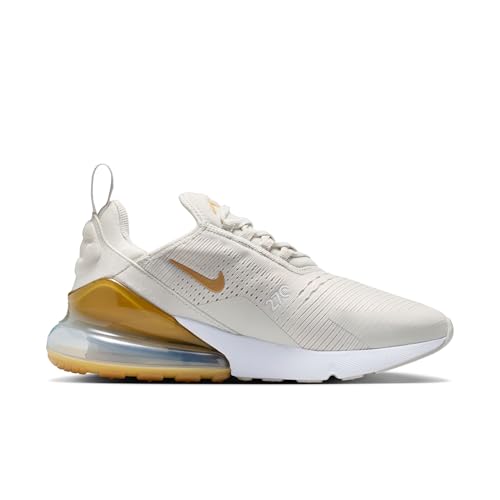 Nike Air Max 270 Women's Shoes (Light Bone/White/Metallic Gold) Size 7.5