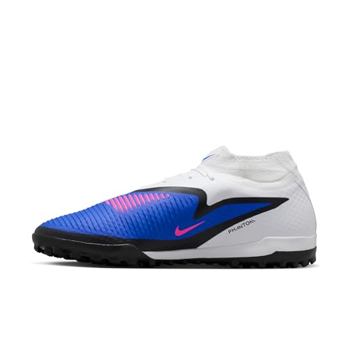 Nike Phantom 6 High Academy Turf Soccer Shoes (Racer Blue/White/Pink Blast) Size 6.5