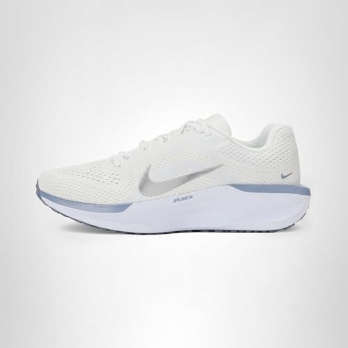 Nike Women's Winflo 11 Road Running Shoes, Summit White/Metallic Silver, 9.5