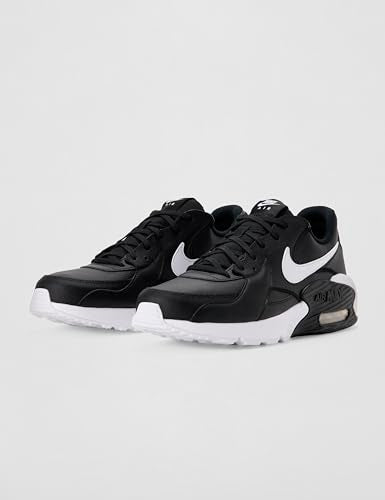 Nike Men's Air Max Excee Leather, White/Team Red-Peony, 10