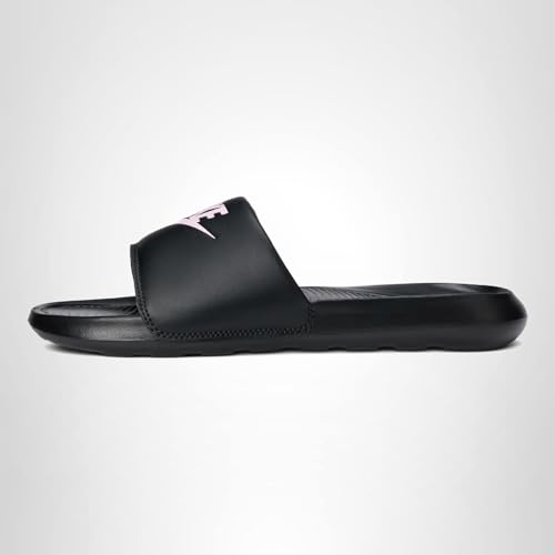 Nike Women's Victori One Slides, Black/Light Arctic Pink-Black, 10