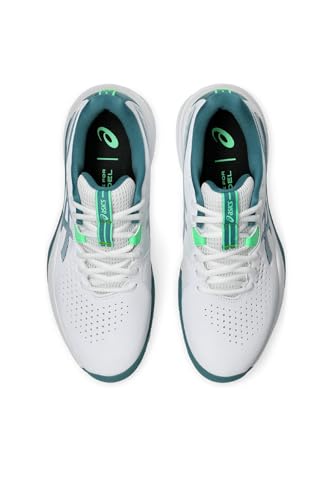 ASICS Men's Gel-Challenger 15 Padel Trainers, White Misty Pine, 44 EU