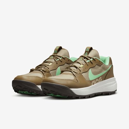 Nike ACG Lowcate Men's Shoes (DX2256-200, Limestone/Dark Driftwood/Sail/Green Glow) Size 11.5