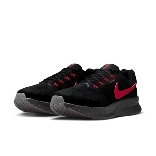 Nike Men's Run Swift 3 Road Running Shoes, Black/Red Orbit-Smoke Grey, 13