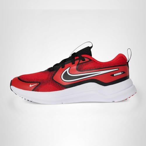 Nike Little Kid's Cosmic Runner Road Running Shoes, University Red/White-Black, 12C