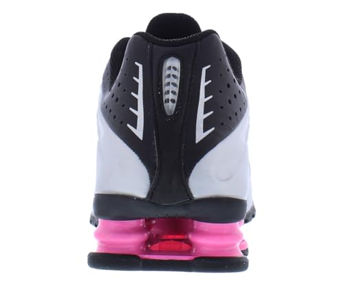 Nike Shox R4 Big Kids' Shoes (Black/Pinksicle/Metallic Silver) Size 5.5