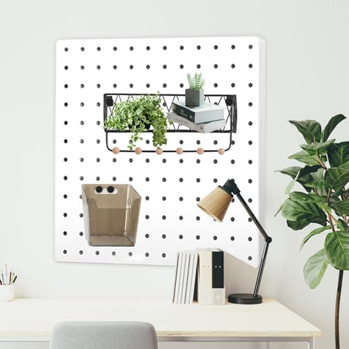 100 PCS Plastic Expansion Screws for 1/4" Pegboard, 6mm Black Rivet Fasteners with Inserts and Screws, Pegboard Hooks Accessories for Garage Wall Tool Organizer (Pegboard Not Included)
