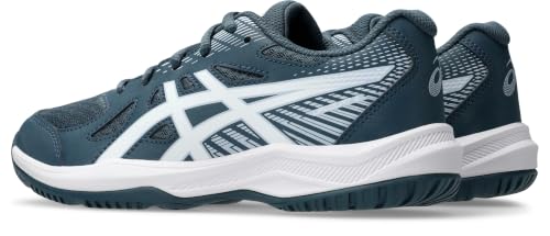 ASICS Unisex Kids Upcourt 6 GsIndoor Sports Shoes, Raw Indigo White, 4.5 UK Child