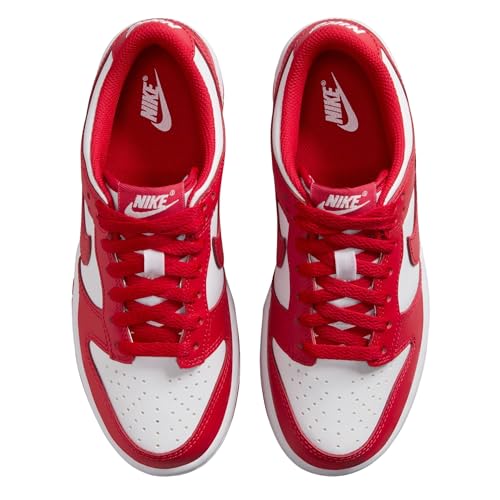 Nike Dunk Low GS in White & University Red
