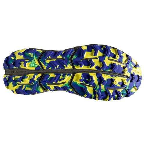 Brooks Men’s Cascadia 17 Trail Running Shoe - Blue/Surf The Web/Sulphur - 9 Medium