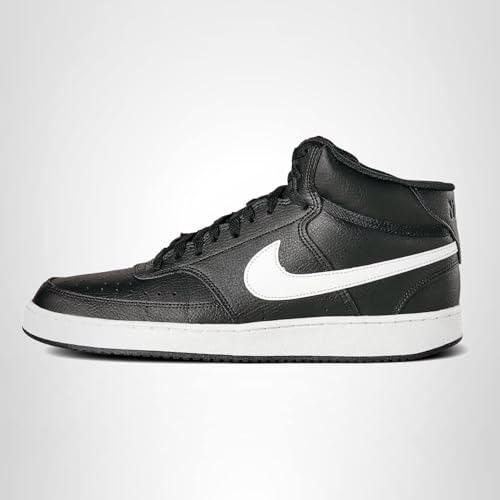 Nike Men's Court Vision Mid Next Nature Shoes, Black/White-Black, 9