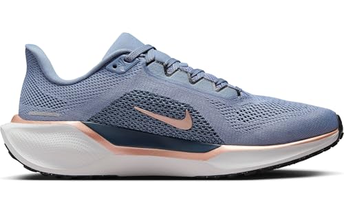 Nike Pegasus 41 Women's Road Running Shoes (FD2723-403, Ashen Slate/Armory Navy/B) Size 6.5
