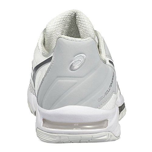 ASICS Gel-Solution Speed 3 Womens Tennis Shoes E650N Sneakers Shoes (UK 4 US 6 EU 37, White Silver 0193)