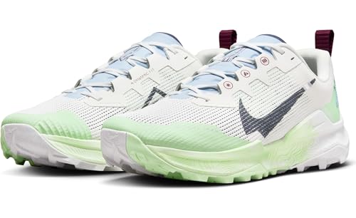 Nike Men's React Wildhorse 8 Running Shoes, Summit White Thunder Blue Vapor Green, 7.5 Men