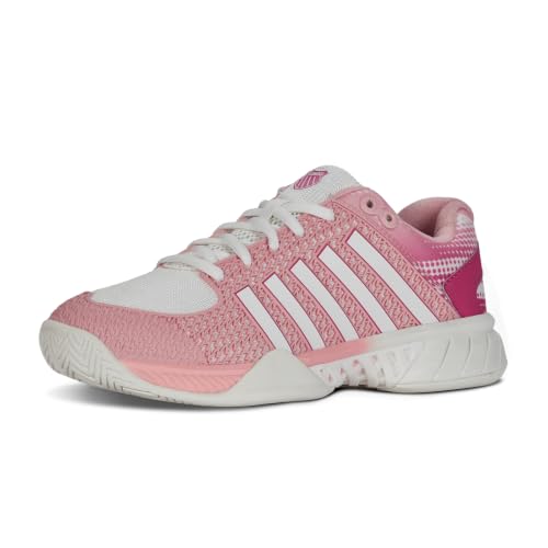 K-Swiss Women’s Express Light Pickleball Shoes, Raspberry Sorbet/Cloud Dancer, 6.5 M