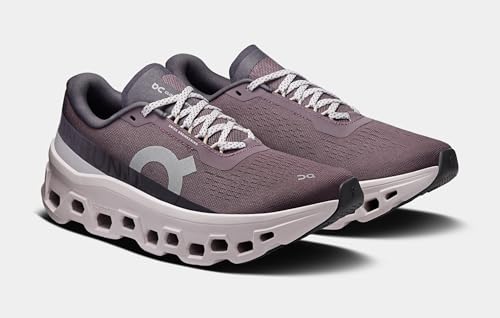 On Women's Cloudmonster 1 Sneakers, Gobi/Lily, 7 Medium US