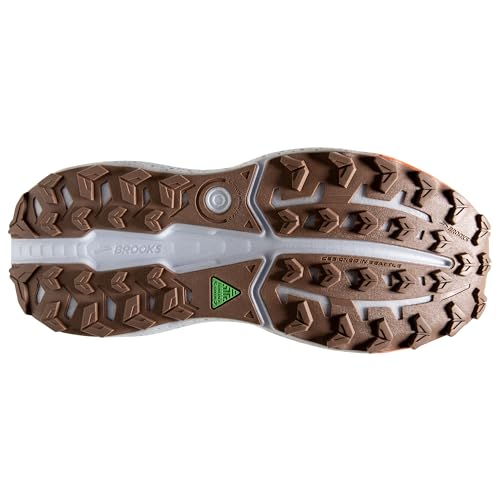 Brooks Men’s Caldera 7 Trail Running Shoe - White Sand/Chateau Gray/Yellow - 10.5 Medium