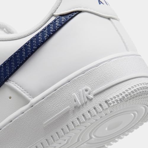 Nike Air Force 1 '07 Mens Lifestyle Shoes (White/Midnight Navy/White) Size 13