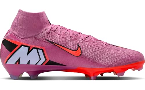 Nike Mercurial Superfly 10 Elite Firm-Ground High-Top Soccer Cleats (Magic Flamingo/Total Crimson/Black) Size 13