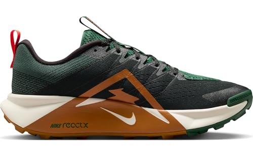 Nike Wildhorse 10 Men's Trail Running Shoes (Black/Fir/Bright Crimson/Desert Ochre) Size