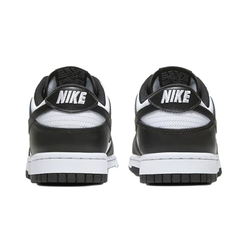 Nike Dunk Low Retro Mens Basketball Shoes, White Black White, 9.5 US