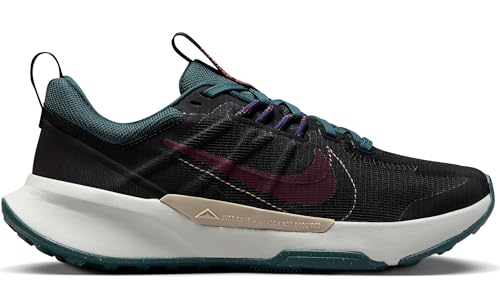 Nike Women's WMNS Juniper Trail 2 Nn Low, Black Night Maroon Deep Jungle, 10 US